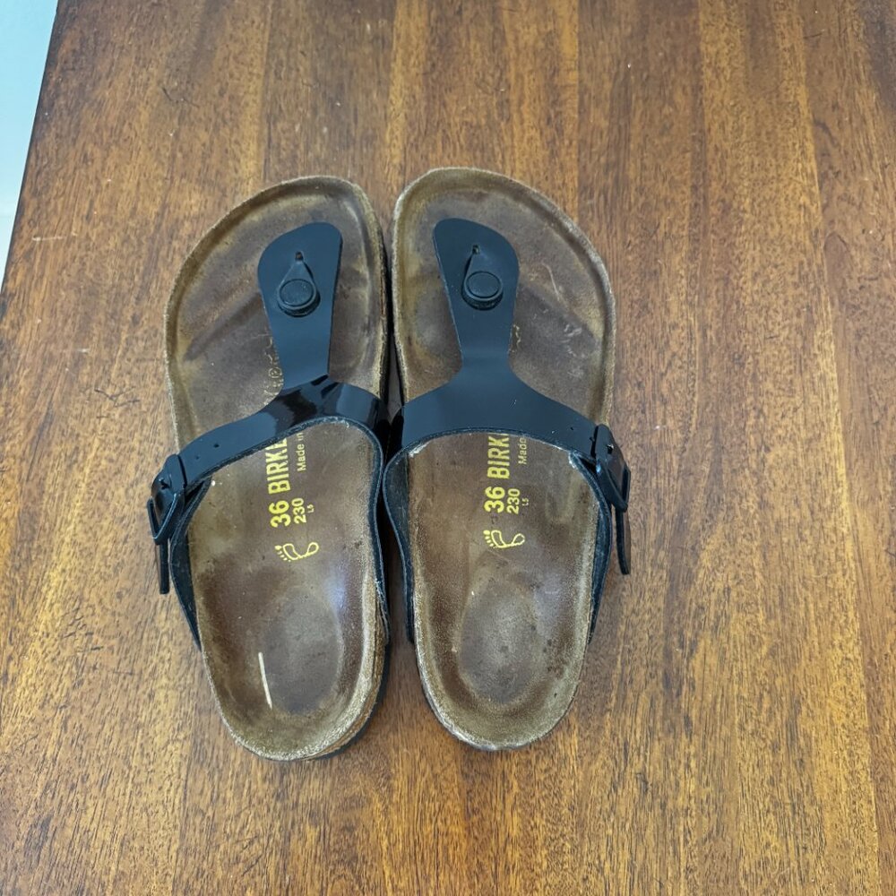 Birkenstock Black and Brown Sandals - Picture 7 of 9